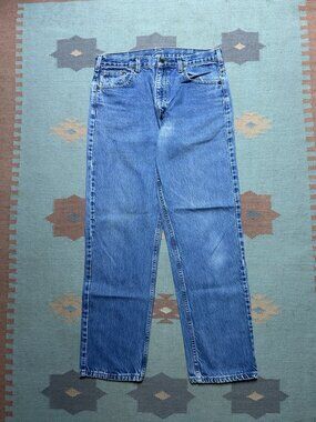 Vintage Carhartt denim jeans loose relaxed straight leg skater medium wash 32x31